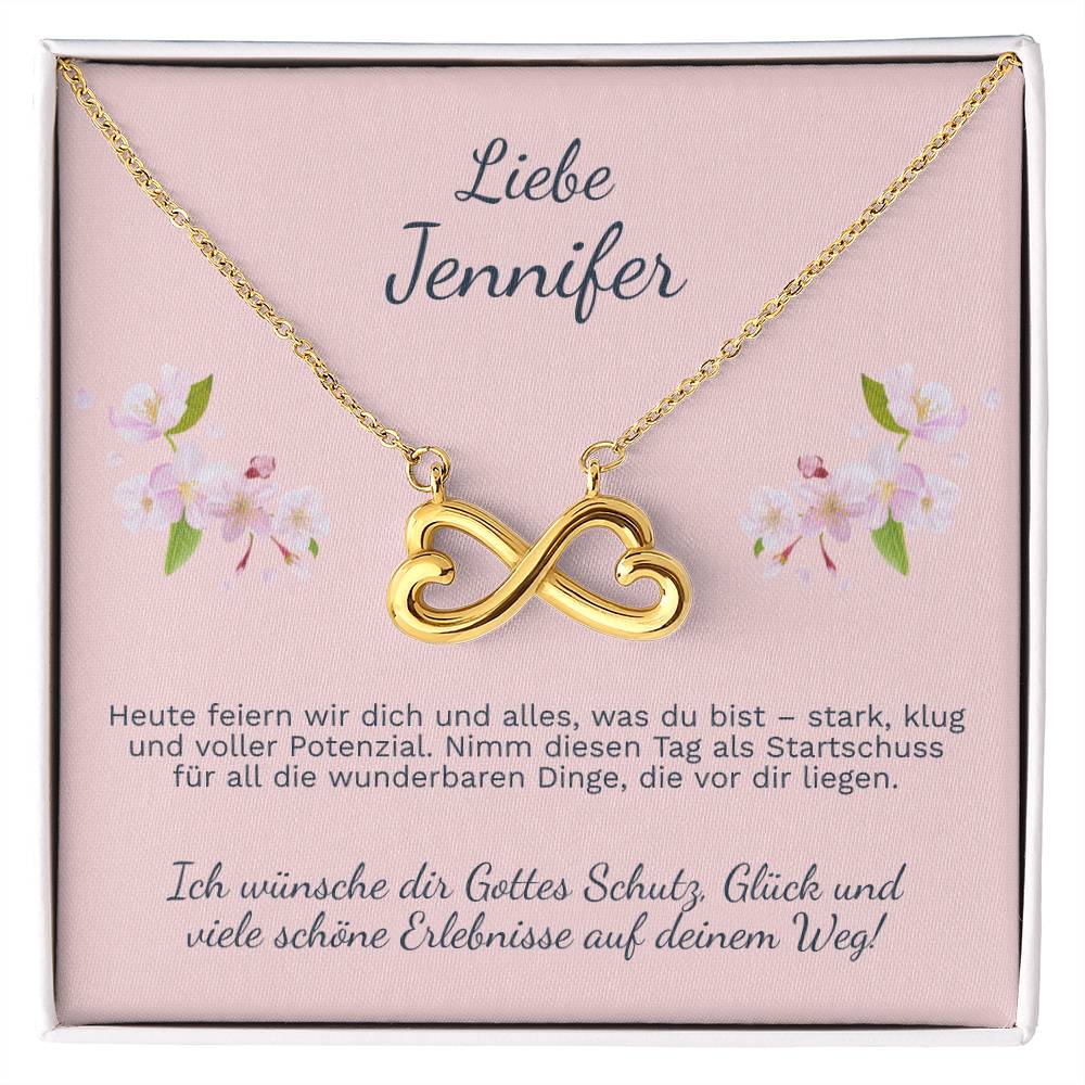 Persönliche Geschenke zur Konfirmation für Mädchen – Schmuckset mit individueller Karte