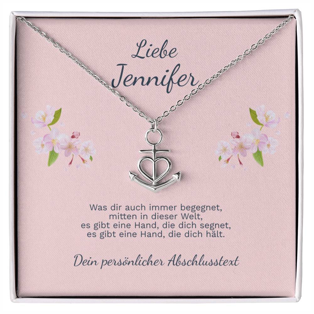 Elegante Halskette als Geschenk zur Konfirmation für Mädchen mit Schmuckbox