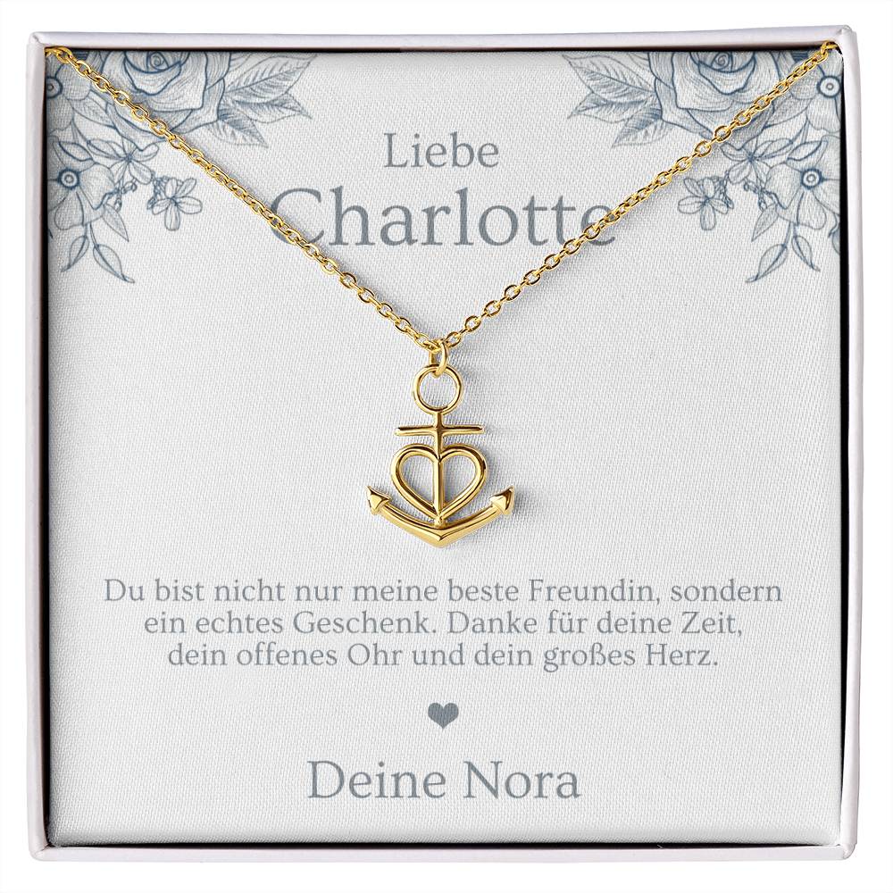 Schmuck Geschenk für die beste Freundin mit Personalisierung und Geschenkbox