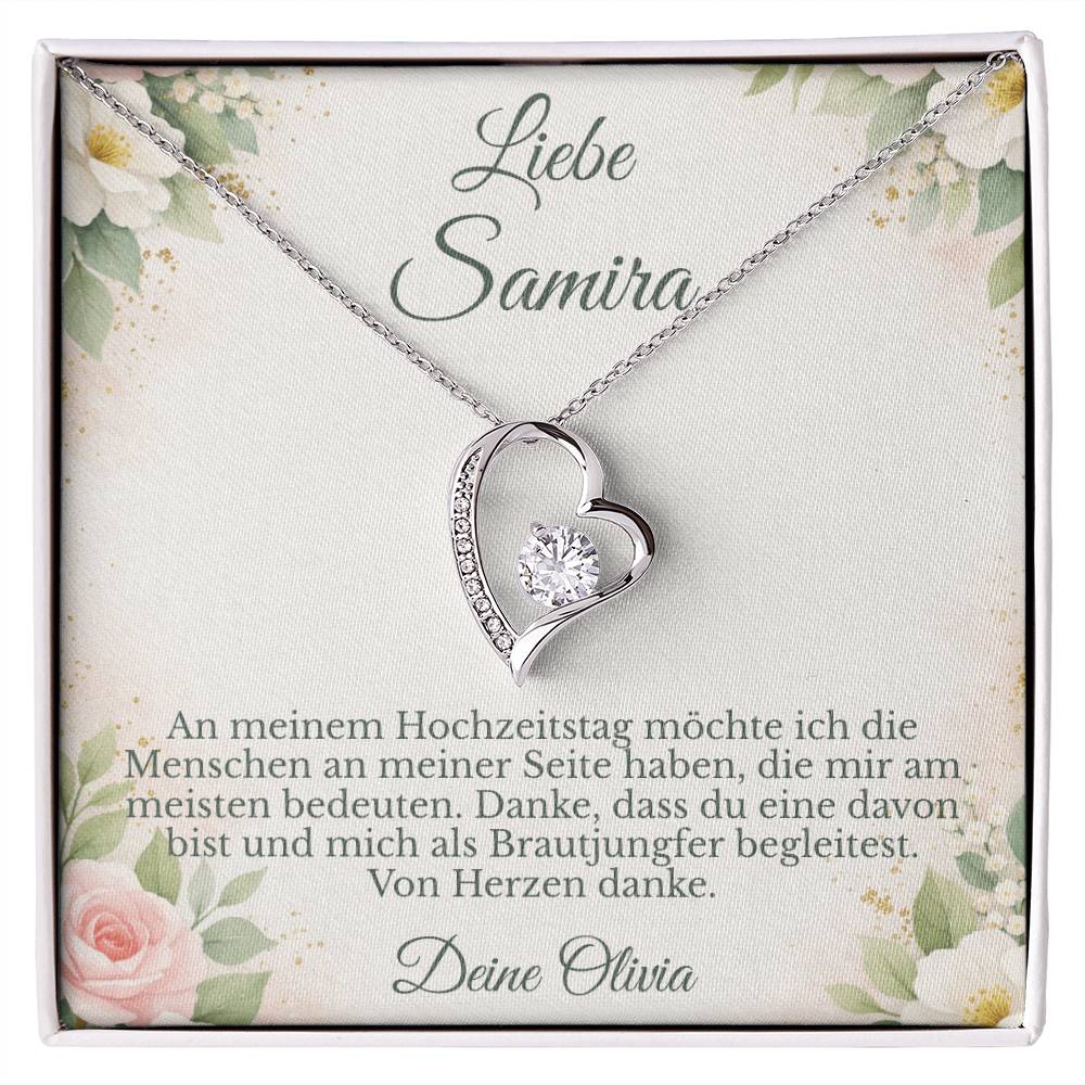 liebevolles brautjungfer geschenk