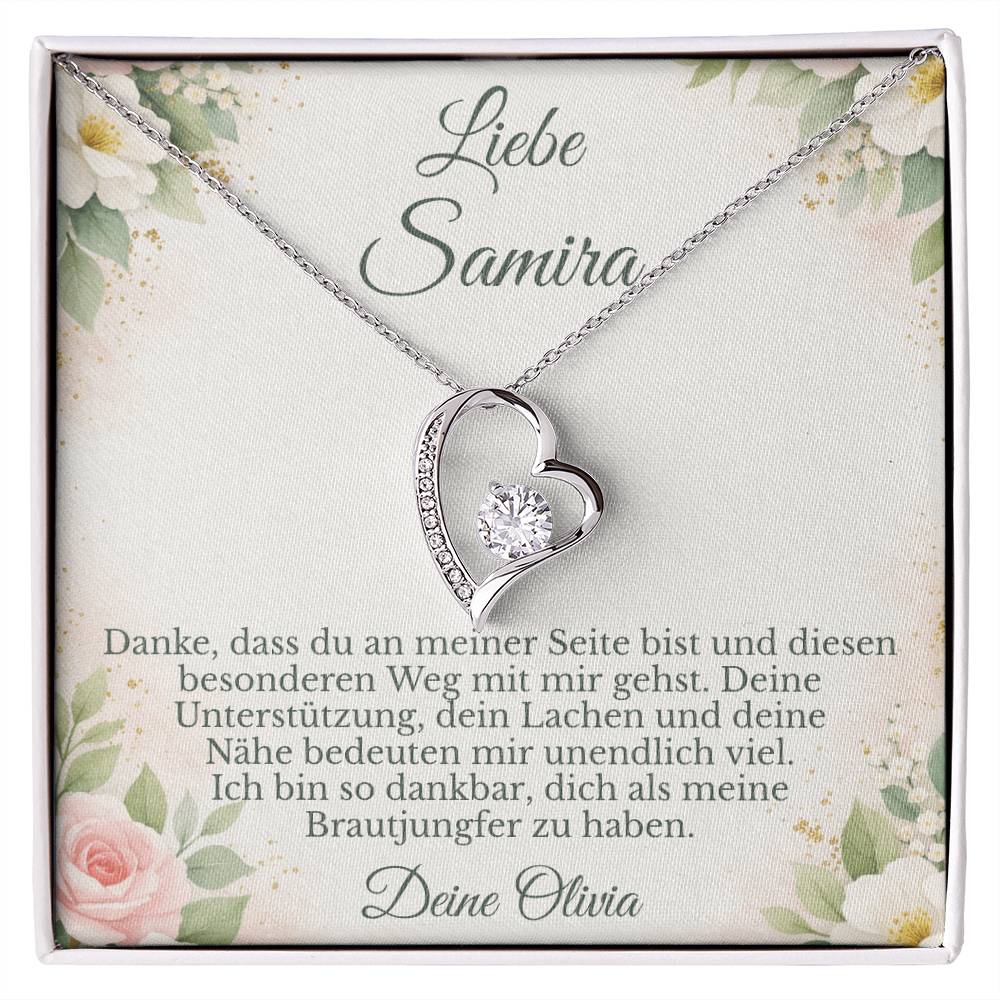 liebevolles brautjungfer geschenk