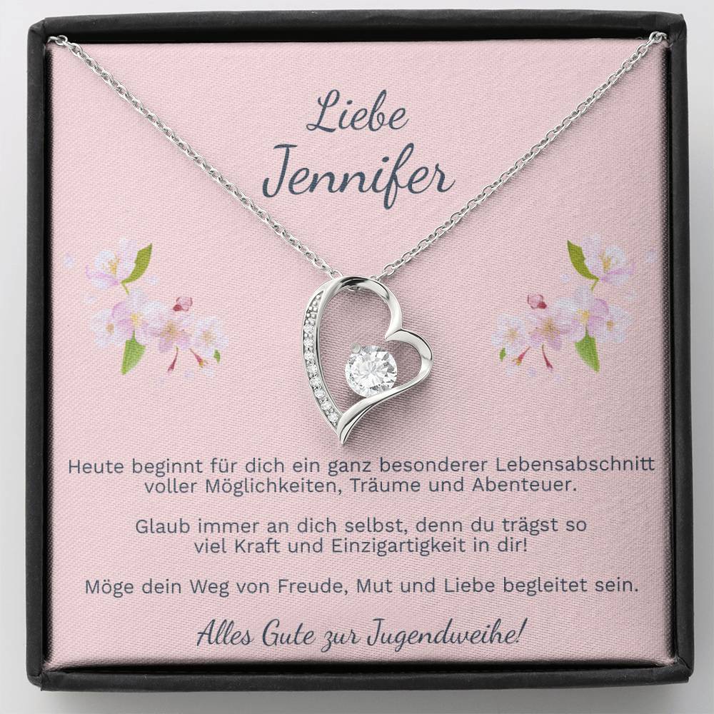 jugendweihe geschenke ideen Mädchen – edle Halskette mit Geschenkbox