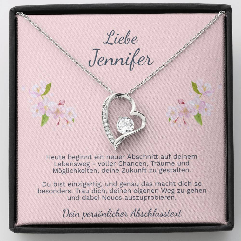 jugendweihe geschenke für Mädchen – Schmuckset mit Halskette und Karte