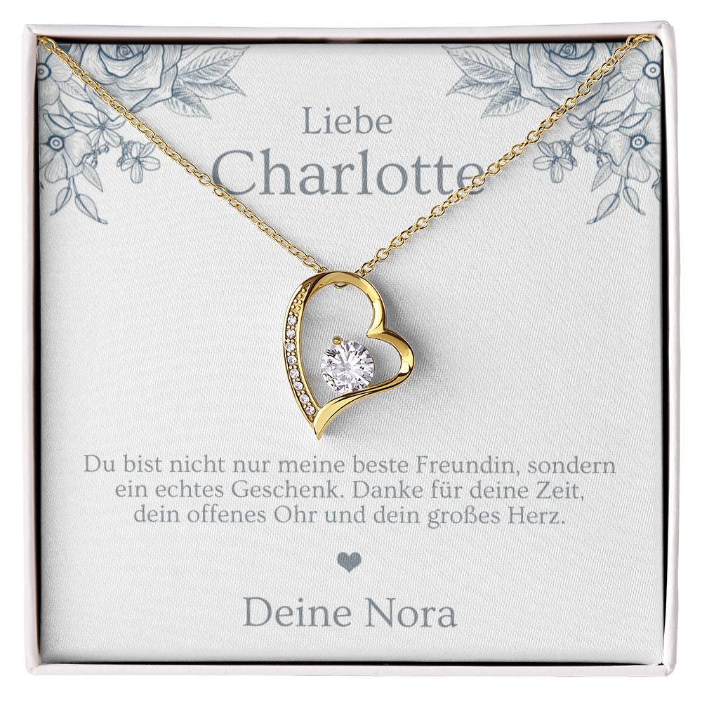 Schmuck Geschenk für die beste Freundin mit Personalisierung und Geschenkbox