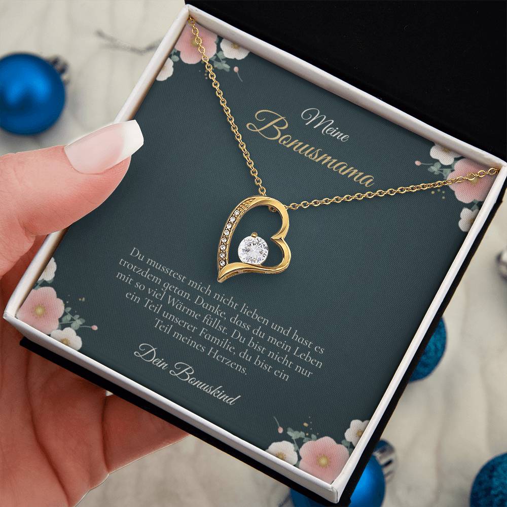 Geschenk für Papas Partnerin – Halskette mit emotionaler Karte
