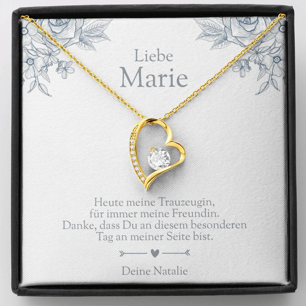 geschenk trauzeugin kette