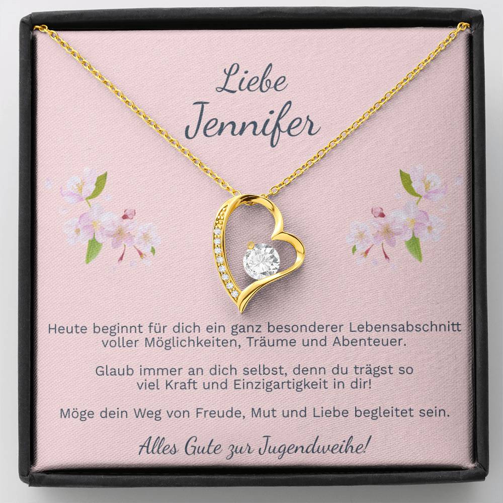 schmuck jugendweihe Mädchen – elegante Halskette mit Anhänger