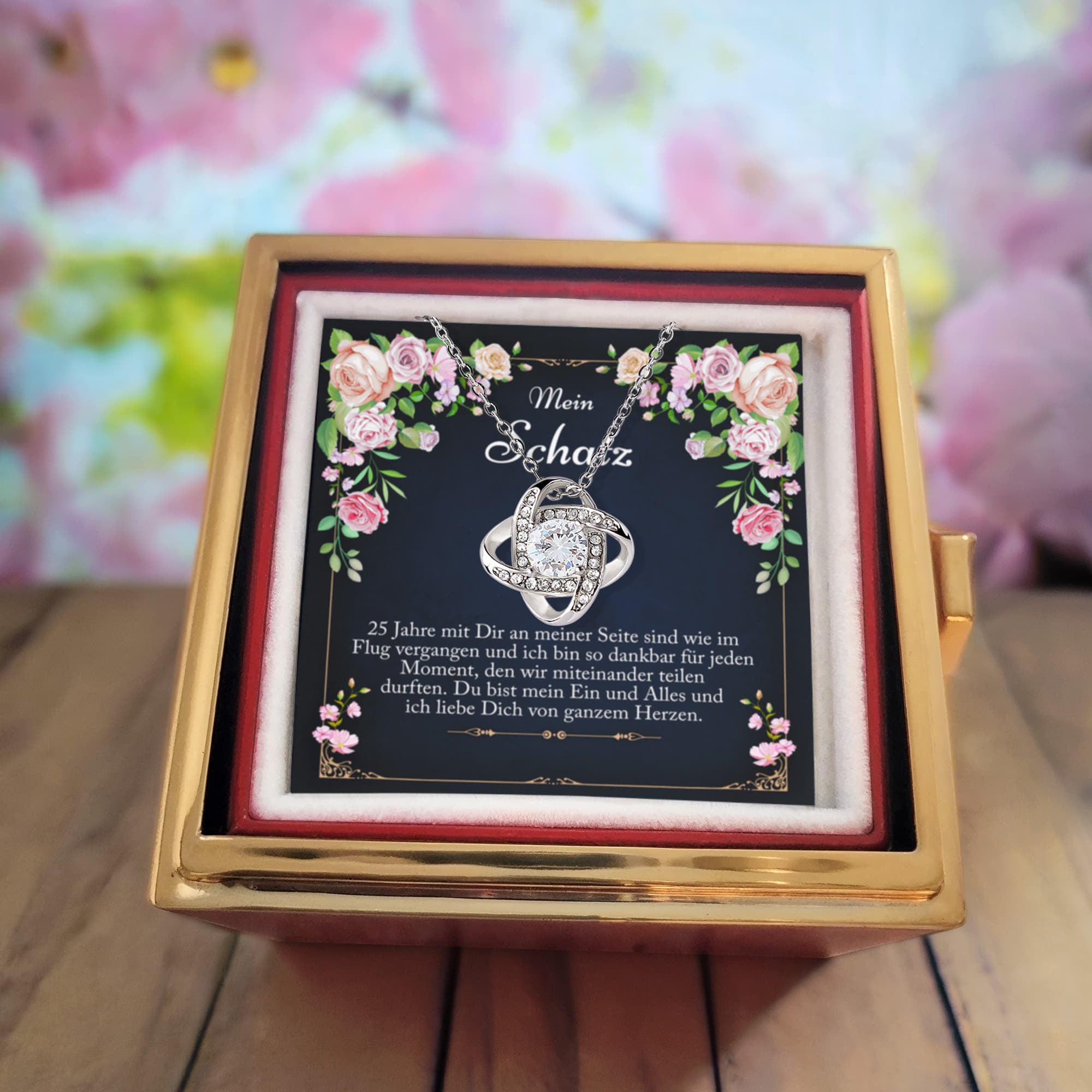 Silberhochzeit Geschenk für Ehefrau – besondere Schmuckkreation