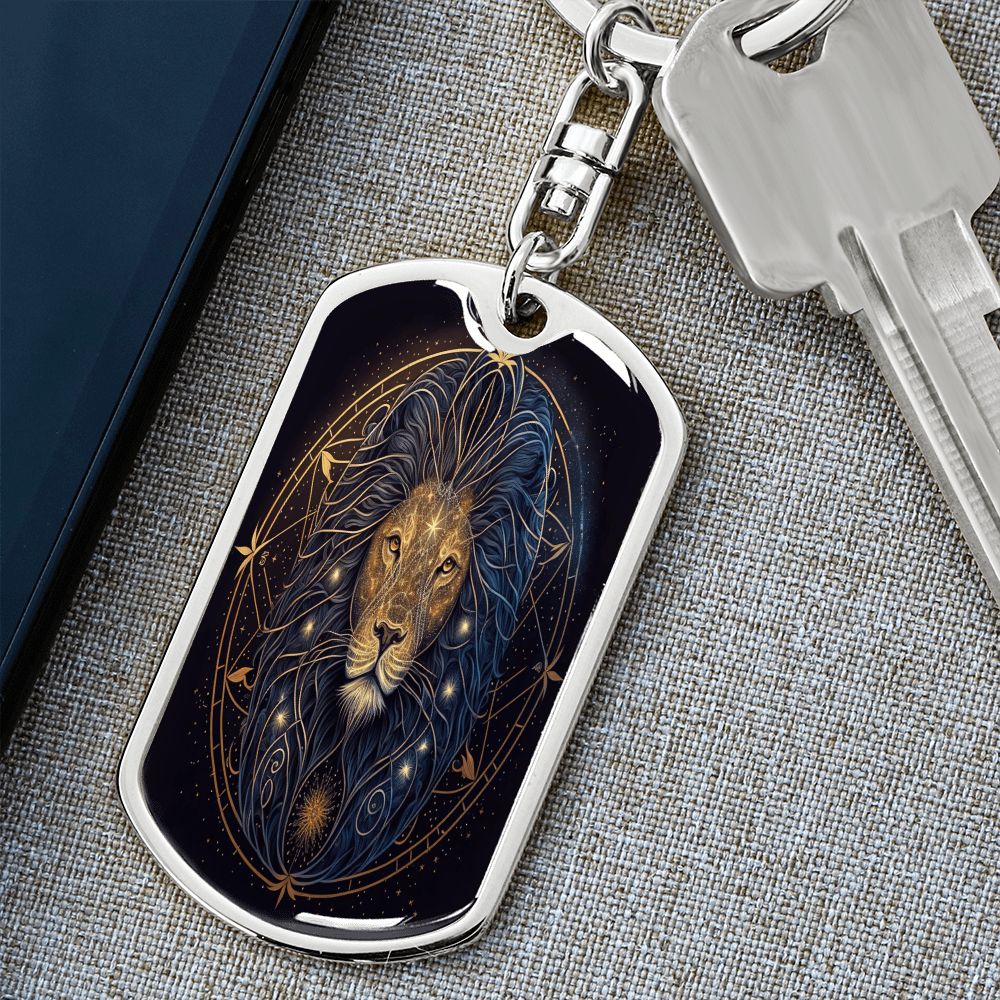 Porte-clés Dog Tag 'Lion'