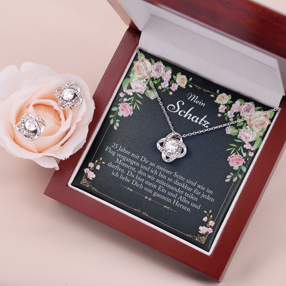 silberhochzeit-geschenk frau schmuck