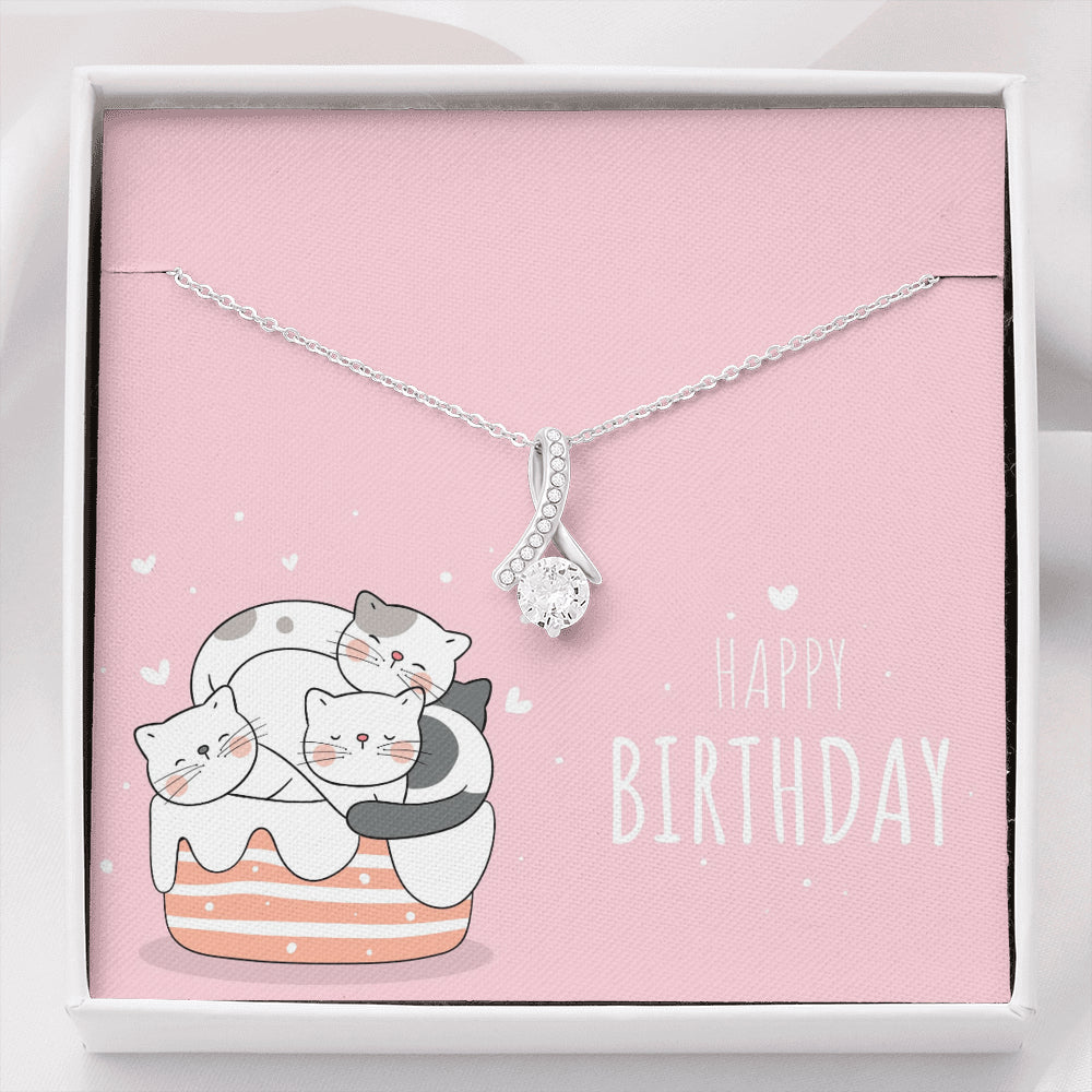 'Happy Birthday Katzen Edition' Allure Halskette